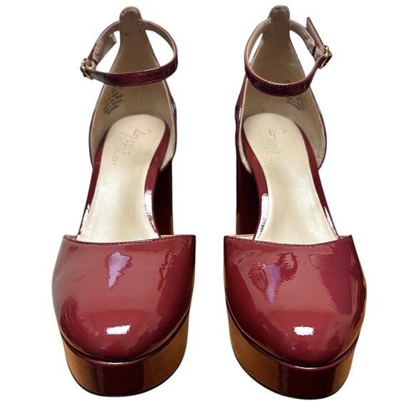Naturalizer 27 Edit 6.5M Mauve Pink Patent Leather Comfort Office Platform Pumps - Picture 3 of 11